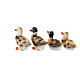 Resin family set of ducks 2 cm for 10-12 cm nativity s4
