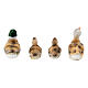 Resin family set of ducks 2 cm for 10-12 cm nativity s5