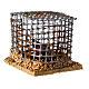 Cage avec poule marron crèche 5x5x5 cm s2