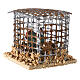 Cage with turkey, nativity scene 5x5x5 cm s2
