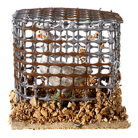 Cage avec oie crèche 5x5x5 cm
