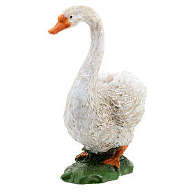 Resin swan for 10-12 cm Nativity Scene