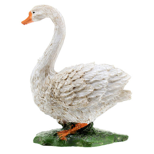 Cigno presepe resina 10-12 cm 3