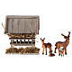 Family of deer with manger, set of 6, 10 cm s1