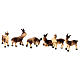 Family of goats with fence, set of 8, for Nativity Scene s4