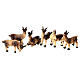 Famille de chèvres avec palissade 8 pcs 8 cm s2