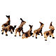 Famille de chèvres avec palissade 8 pcs 8 cm s6