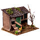 Henhouse with rabbit cage, 10x20x15 cm, for 8 cm rustic Nativity Scene s3