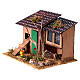 Gallinero con jaula para conejos estilo rústico h 8 cm 10x20x15 cm s2