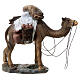 Standing camel laden with baskets for 11 cm Nativity Scene, painted resin s1