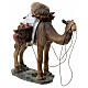 Standing camel laden with baskets for 11 cm Nativity Scene, painted resin s2