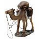 Standing camel laden with baskets for 11 cm Nativity Scene, painted resin s3