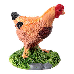 Rooster and chick resin for 16 cm 5X5X54 cm