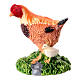 Rooster and chick resin for 16 cm 5X5X54 cm s1
