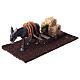 Donkey with sled and straw, 5x15x10 cm, for 14-16 cm Nativity Scene s2