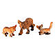 Grotte animaux sauvages 9x9 cm crèche 8-10 cm s2