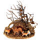 Wild animal cave 9x9 cm nativity scene 8-10 cm s1