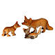 Fuchsfamilie, 8–10 cm, aus Resin – für 8–10 cm Krippe s1