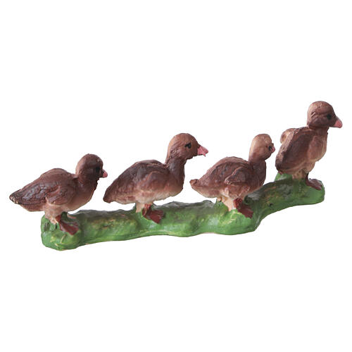 Enten – 4er-Set, Resin – für 4–6-cm-Krippe 4