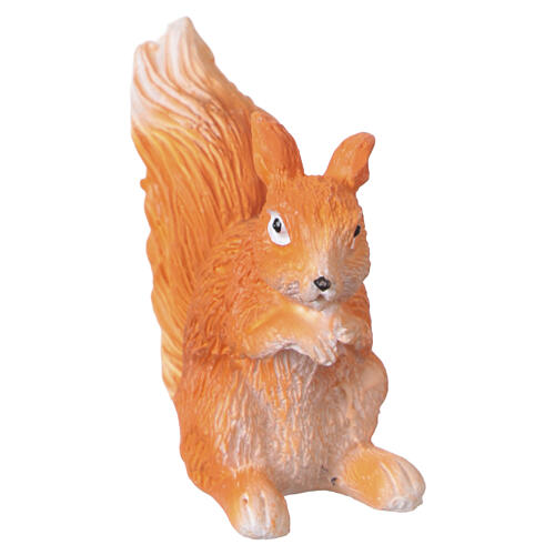 Squirrel figurine 4x2x4.5 cm in resin for 10 cm nativity scenes 2