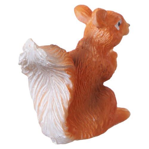 Squirrel figurine 4x2x4.5 cm in resin for 10 cm nativity scenes 4