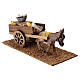 Burro com carro de peixe 10x20x10 cm estátua 8 cm s3