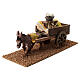Donkey with fish cart figurine, 10x20x10cm for 8cm statue s2