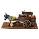Burro con carrito de verduras 10x20x10 cm belén 8 cm s1