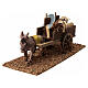 Burro com carro de palha 10x20x10 cm para presépio de 8 cm s3