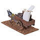 Donkey with flour cart, 7.5x7.5x17.5 cm, for 8 cm Nativity Scene s5