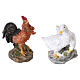 Set di animali da fattoria presepe in resina 6 cm s5