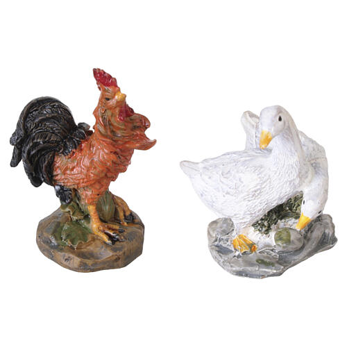 Conjunto animais da quinta 6 cm para presépio 5