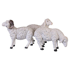 Set of 3 resin sheep for Nativity Scenes, 35-45 cm
