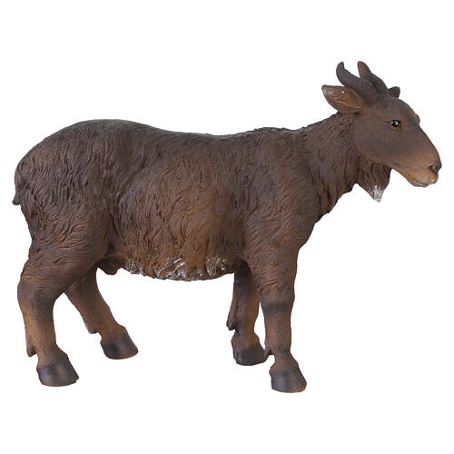 Chèvre peinte à la main en résine pour crèche 40 cm 1