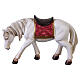Cheval blanc en résine pour crèche 10 cm s1