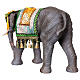 Elefante con coperta resina colorata presepe 40 cm s8