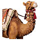 Camel with cover for 40 cm Nativity Scene, coloured resin s6