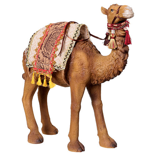 Figura wielbłąda z narzutą do szopki 40 cm – żywica kolorowa 3
