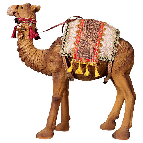 Figura wielbłąda z narzutą do szopki 40 cm – żywica kolorowa 8