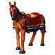 Caballo con silla adornada belén resina 40 cm s3