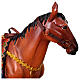 Caballo con silla adornada belén resina 40 cm s4