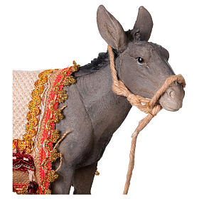 Asino in resina presepe 40 cm