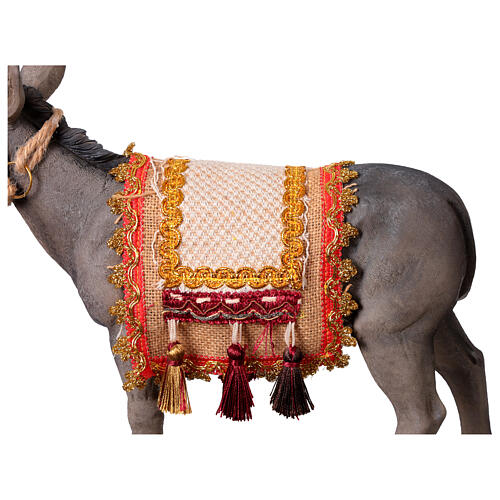 Figura osiołka do szopki 40 cm – żywica kolorowa 6