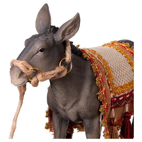 Burro em resina para presépio 40 cm 4