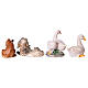 Set de cuatro animales belén resina 10 cm s4