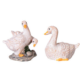 Set di quattro animali presepe resina 10 cm