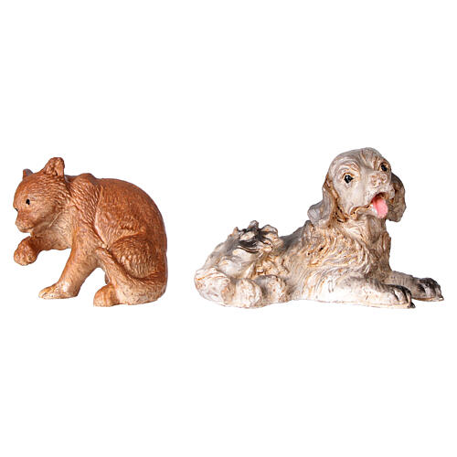 Set of four resin nativity scene animals 10 cm 3