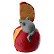 Mouse with Red Cheese for Nativity Scene 8-10 cm Resin s2
