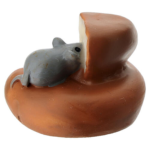 Mouse with Round Cheese for Nativity Scene 8-10 cm 3