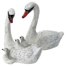 Swan Family for Nativity Scene 8-10 cm Resin